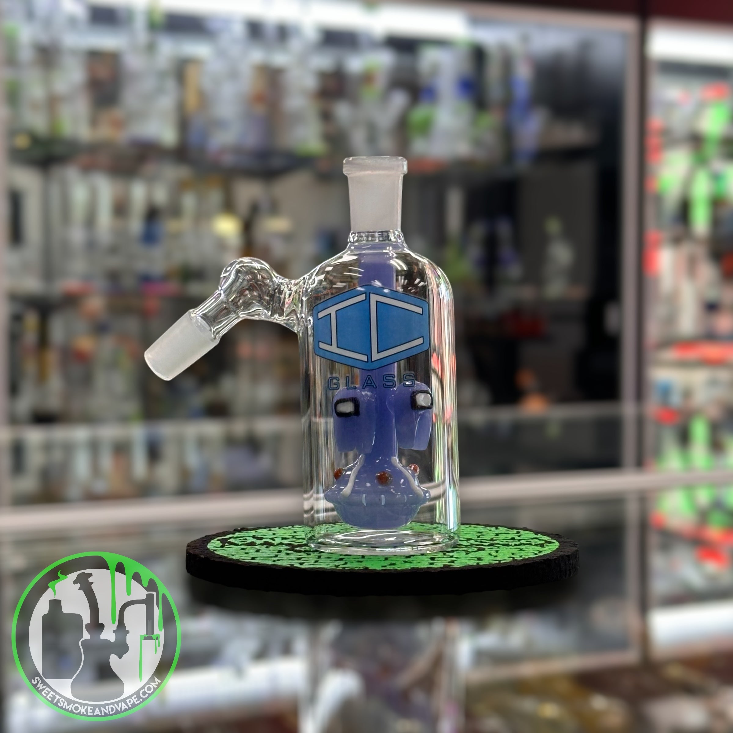 IC Glass - Ash Catcher 14mm 45 Blue