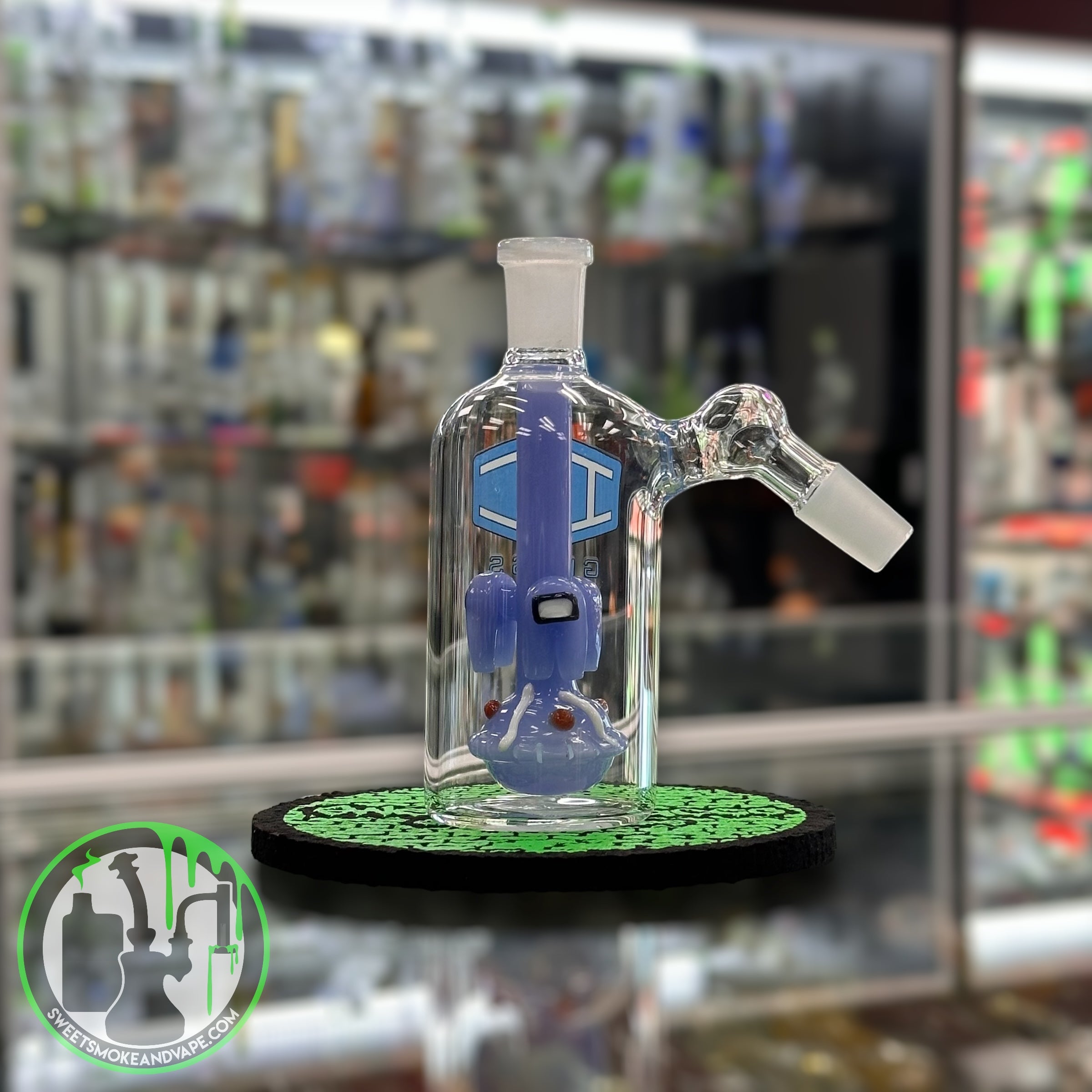 IC Glass - Ash Catcher 14mm 45 Blue