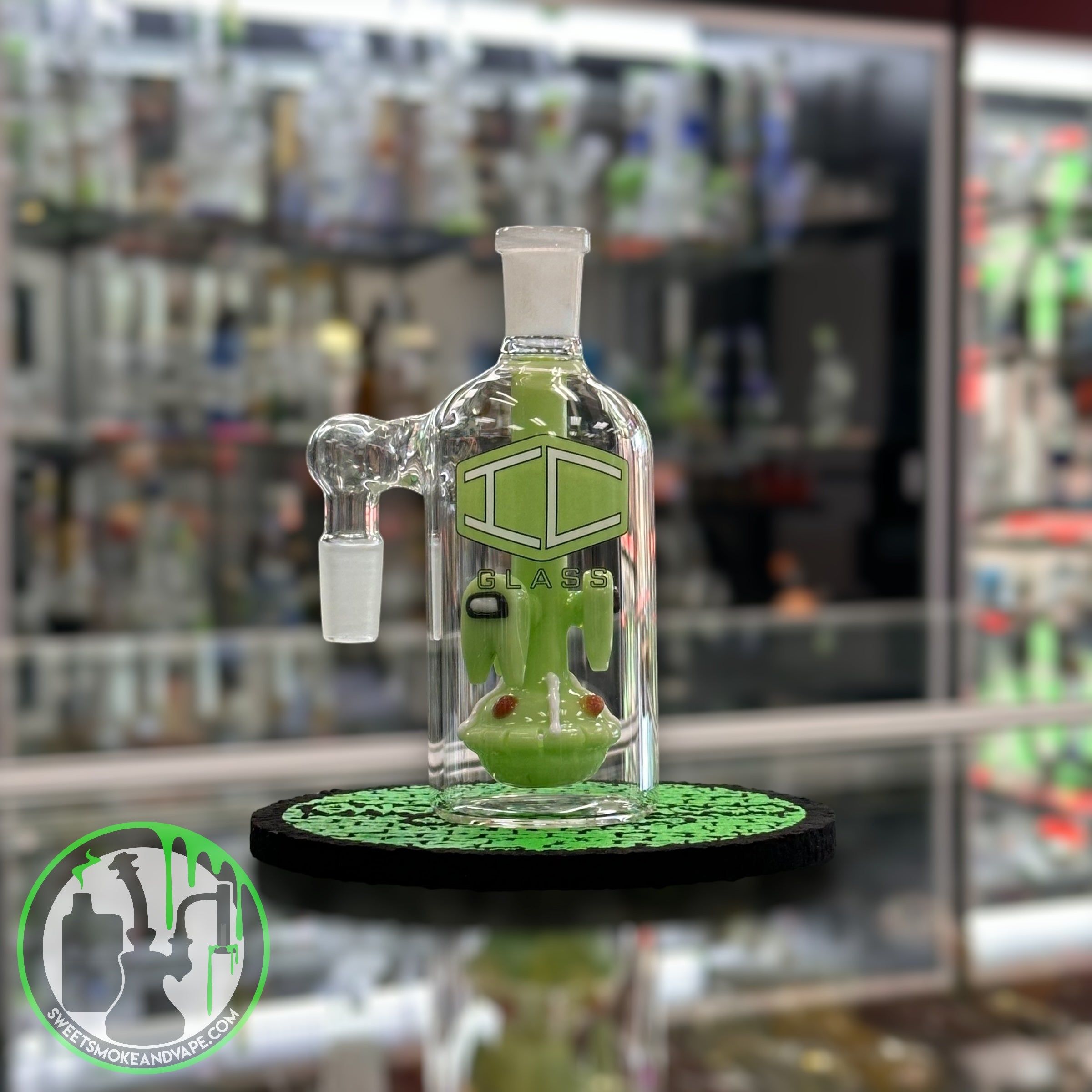 IC Glass - Ash Catcher 14mm 90 Green