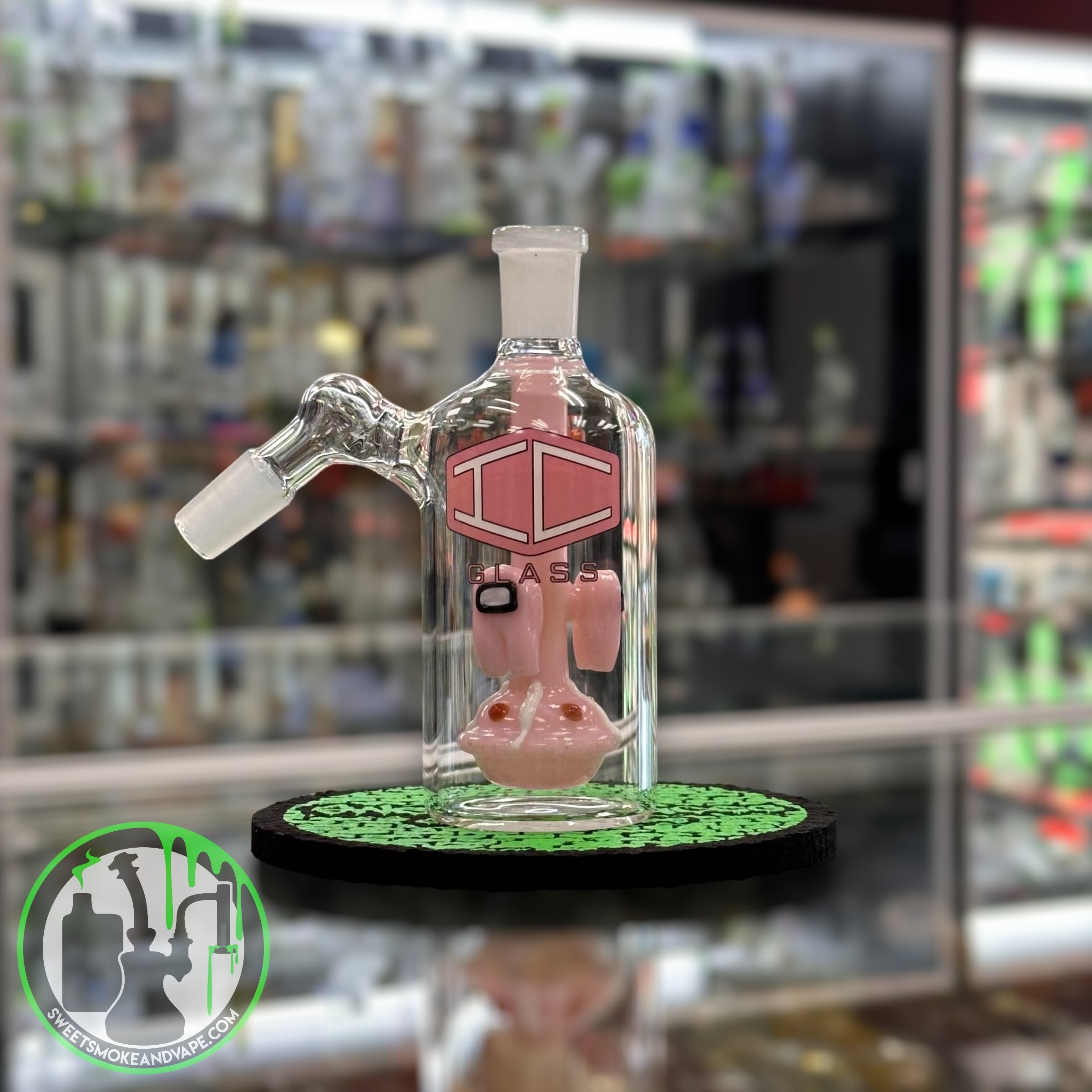 IC Glass - Ash Catcher 14mm 45 Pink