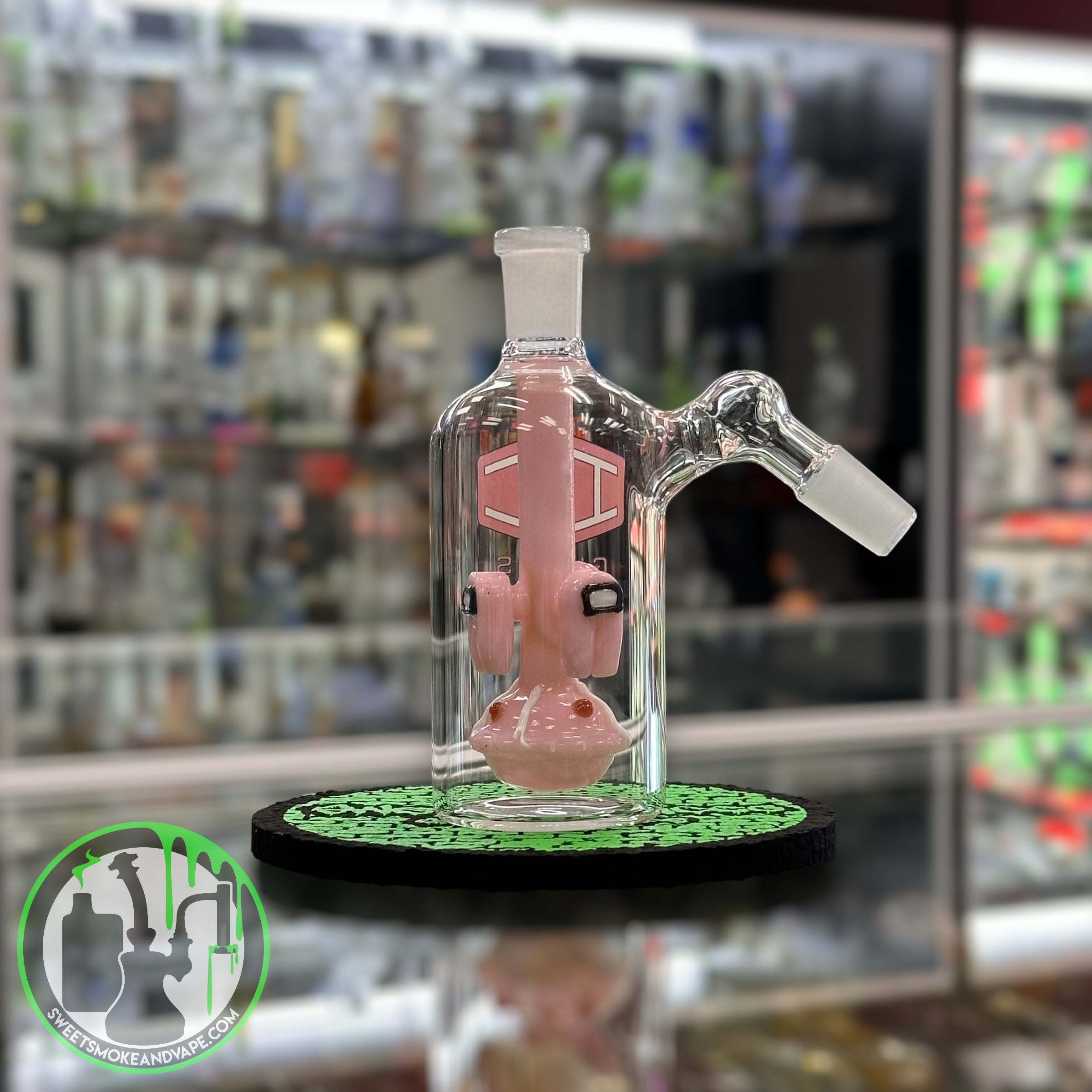 IC Glass - Ash Catcher 14mm 45 Pink