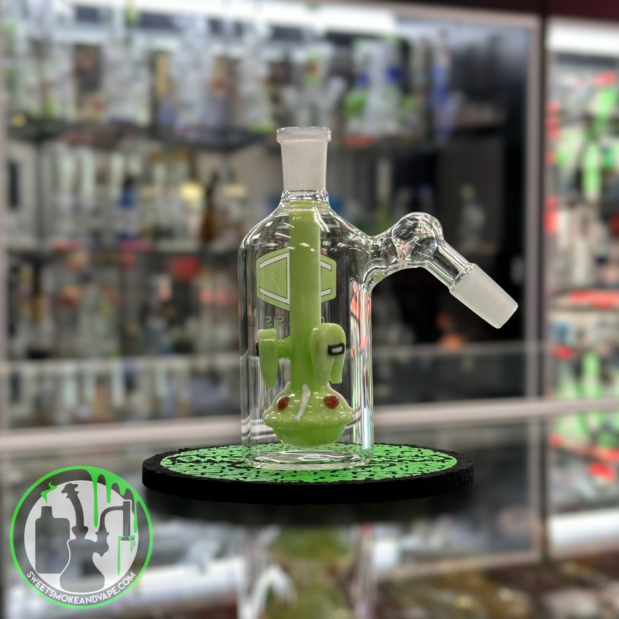 IC Glass - Ash Catcher 14mm 45 Green